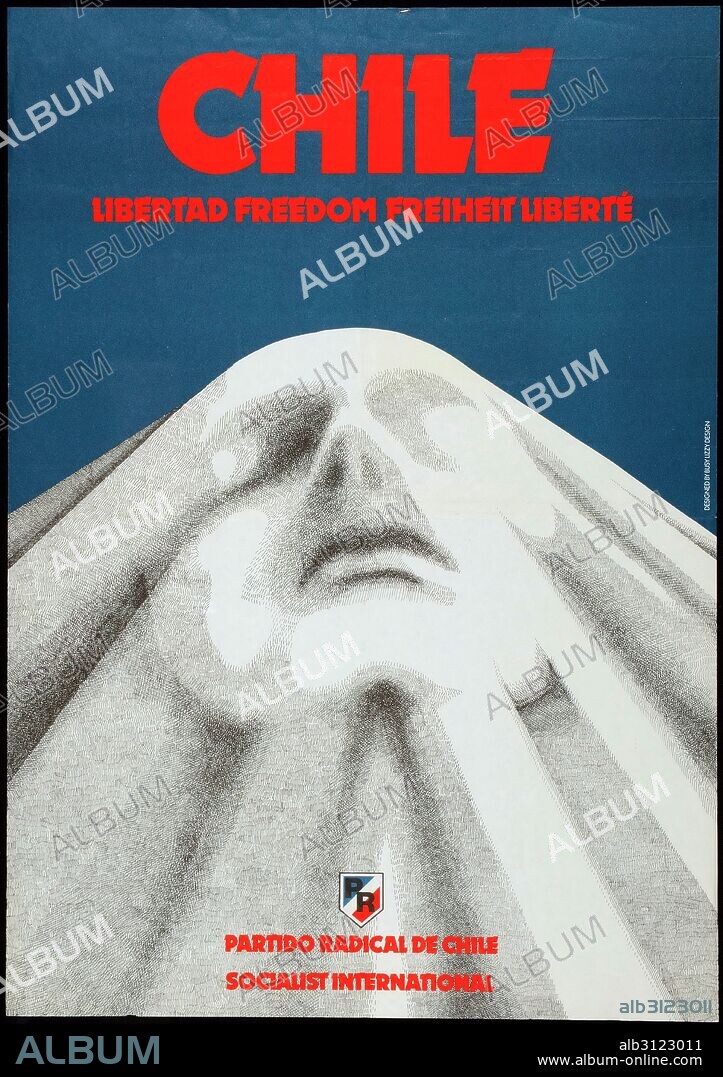 Chilean protest poster after the military coup in 1973 which deposed Salvador Allende as President of Chile.
