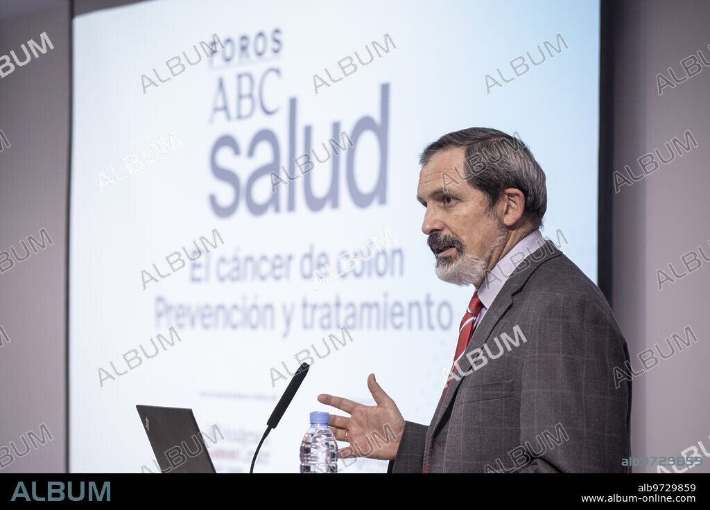 Madrid, 30/03/2022. Foro ABC Salud, 'El cáncer de colon. Prevención y tratamiento'. Intervienen José Ignacio Martín Valdés, Santiago González, Pedro Robledo, Ricardo Cubedo, Pilar Sánchez Vera, Irene López Rojo y Ana Garnica. Foto: Isabel Permuy. ARCHDC.