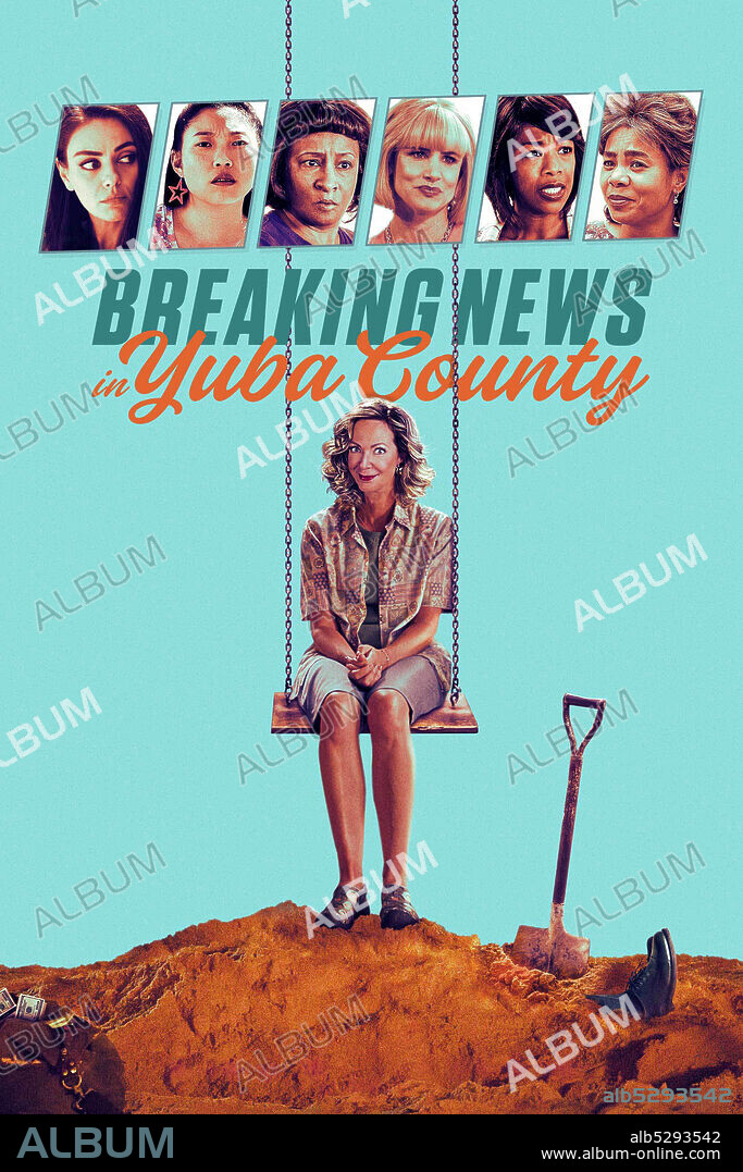 ALLISON JANNEY en BREAKING NEWS IN YUBA COUNTY, 2021, dirigida por TATE TAYLOR. Copyright AGC Studios / Nine Stories Productions.