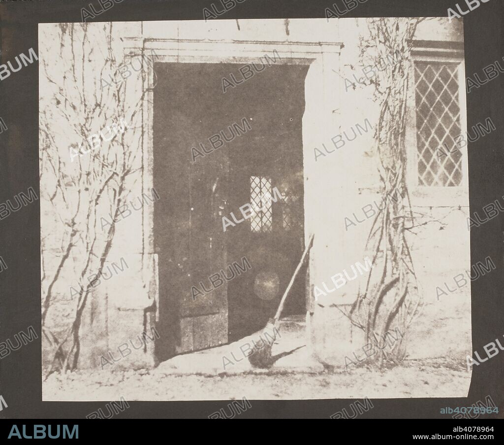 WILLIAM HENRY FOX TALBOT. Broom leaning on doorway. The Pencil of Nature. (Brief historical sketch of the invention of the art [of photography].) [With a series of photographs. London, 1844. Source: Talbot Photo 6(228). Language: English.