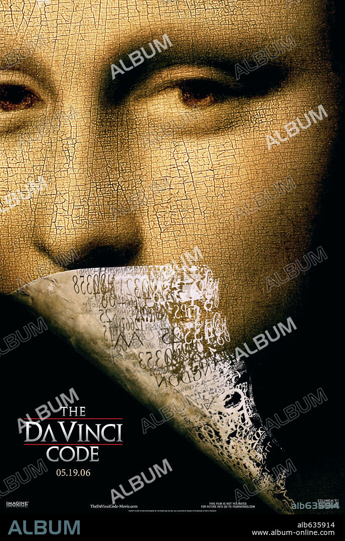 LEONARDO DA VINCI. Poster de EL CÓDIGO DA VINCI, 2006 (THE DA VINCI CODE), dirigida por RON HOWARD. Copyright COLUMBIA PICTURES.