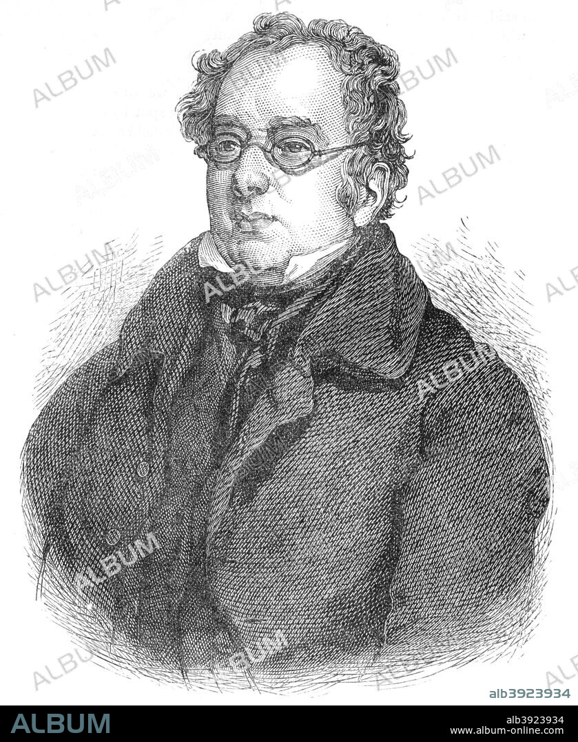 Isaac D'Israeli, British writer and scholar, c1840 (1878). Isaac D'Israeli (1766-1848) was the father of the British Prime Minister Benjamin Disraeli. From Old and New London Illustrated, Vol IV, by Edward Walford. [Cassell Petter & Galpin, London, Paris & New York, 1878].