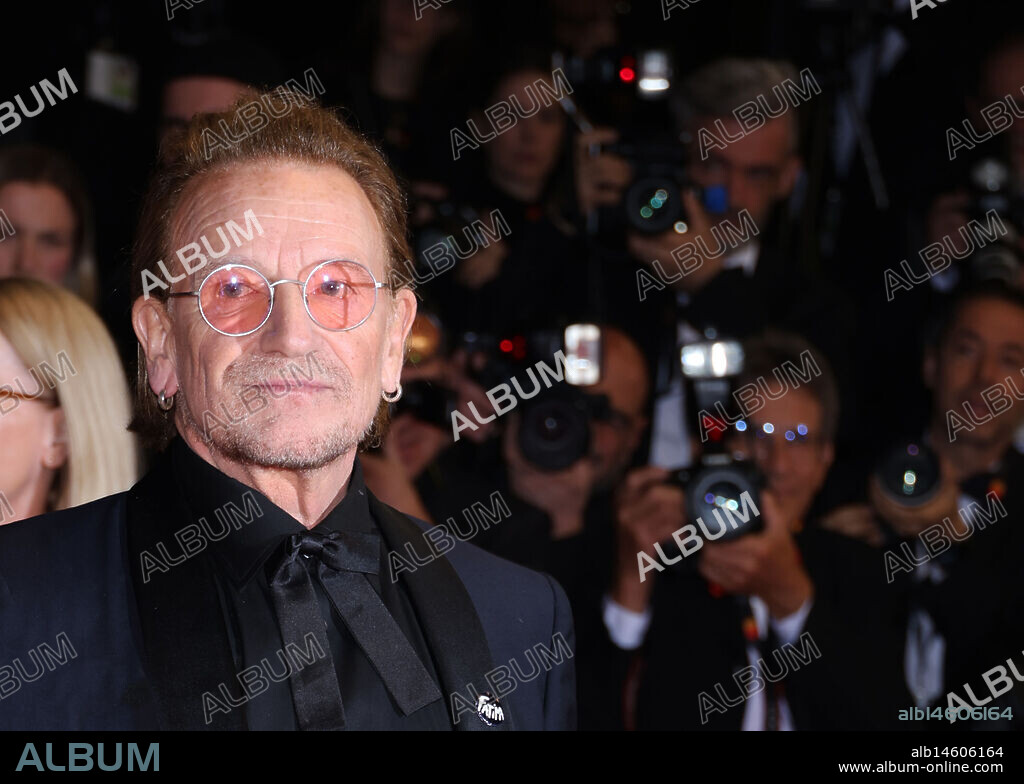 BONO et [BONO U2}. May 16, 2025, Cannes, France: Bono, attends the ''Bono: Stories Of Surrender'' red carpet at the 78th annual Cannes Film Festival at Palais des Festivals. (Credit Image: © Casey Flanigan/SOPA Images via ZUMA Press Wire).