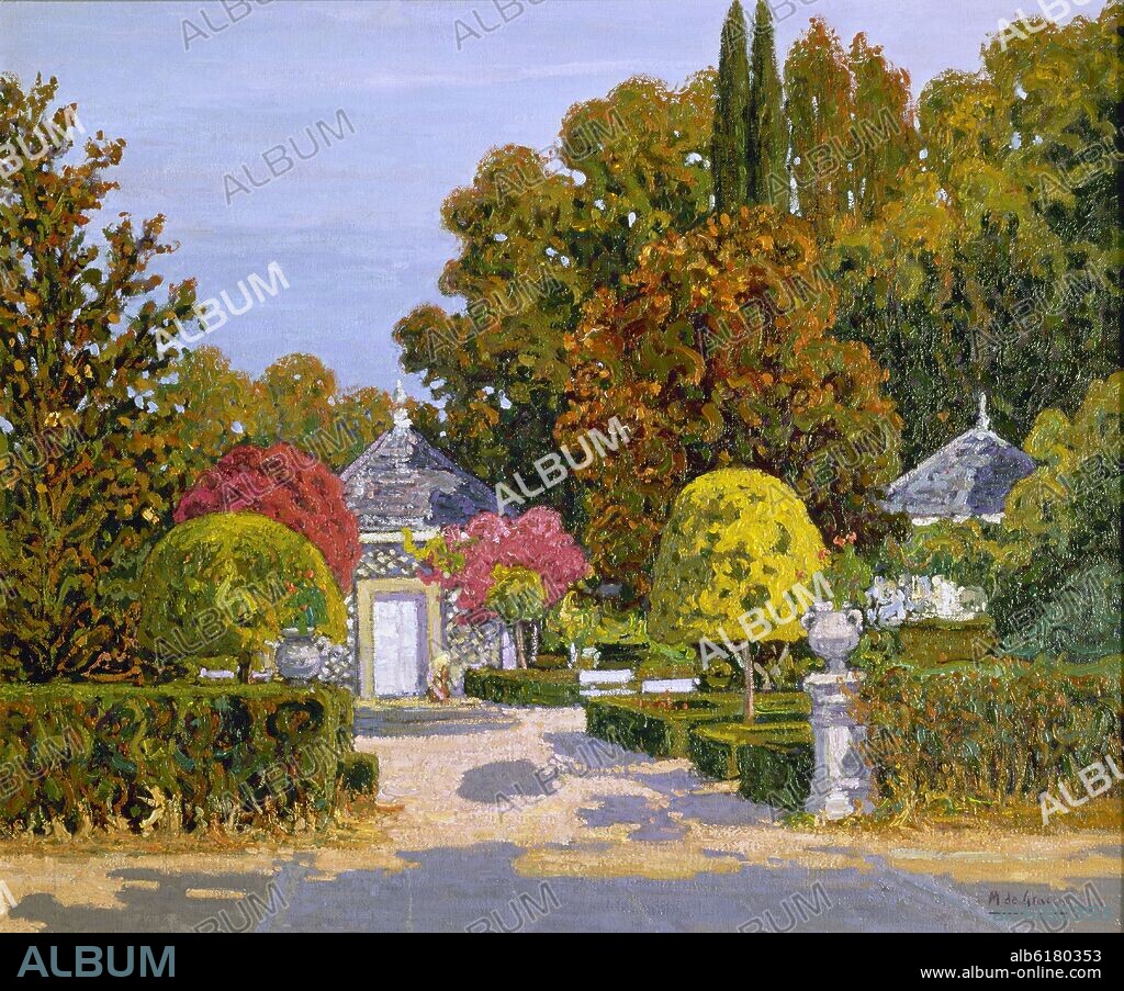 MANUEL DE GRACIA. JARDINES DE LA GRANJA EN OTOÑO.