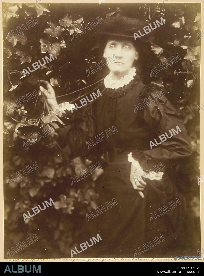 Mrs. Herbert Duckworth ("She Walks in Beauty"). Julia Margaret Cameron; English, 1815-1879. Date: 1874. Dimensions: 35.6 × 27.3 cm (image/paper); 44.3 × 35.4 cm (mount). Albumen print. Origin: England.