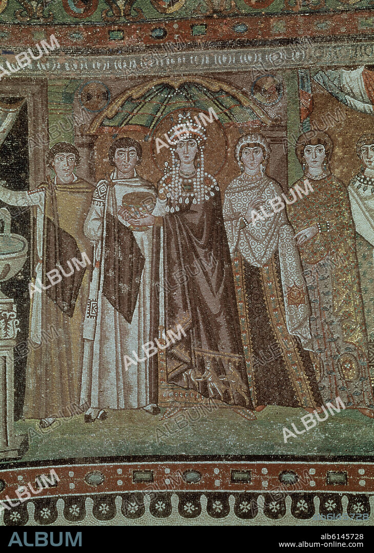 *MOSAICO-DET TEODORA AUGUSTA RODEADA DE SU CORTE - 547.