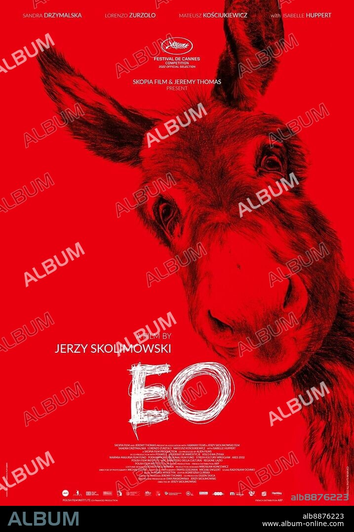 Poster of EO, 2022, directed by JERZY SKOLIMOWSKI. Copyright Skopia Film / Alia Film.