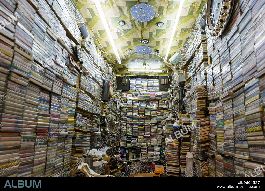 radio cassette tapes, Fez, morocco, africa.