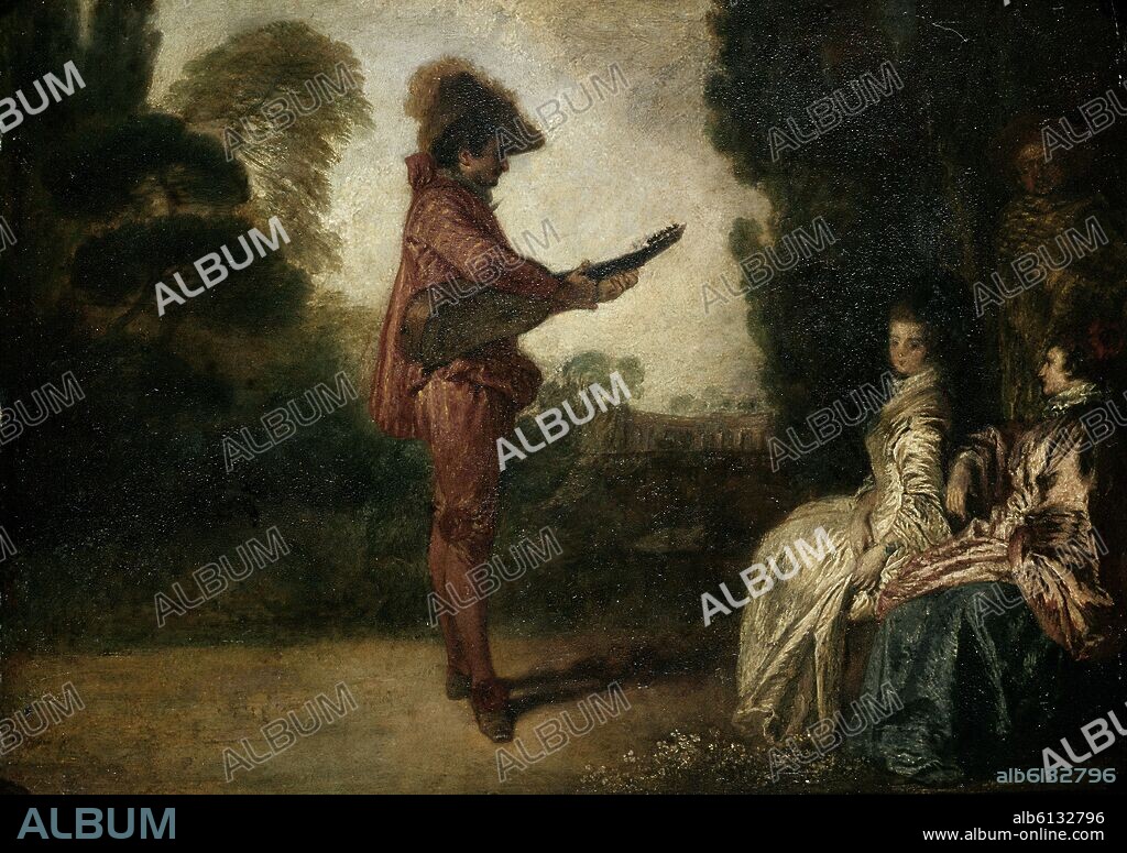 JEAN ANTOINE WATTEAU. EL ENCANTADOR - SIGLO XVIII - BARROCO FRANCES.