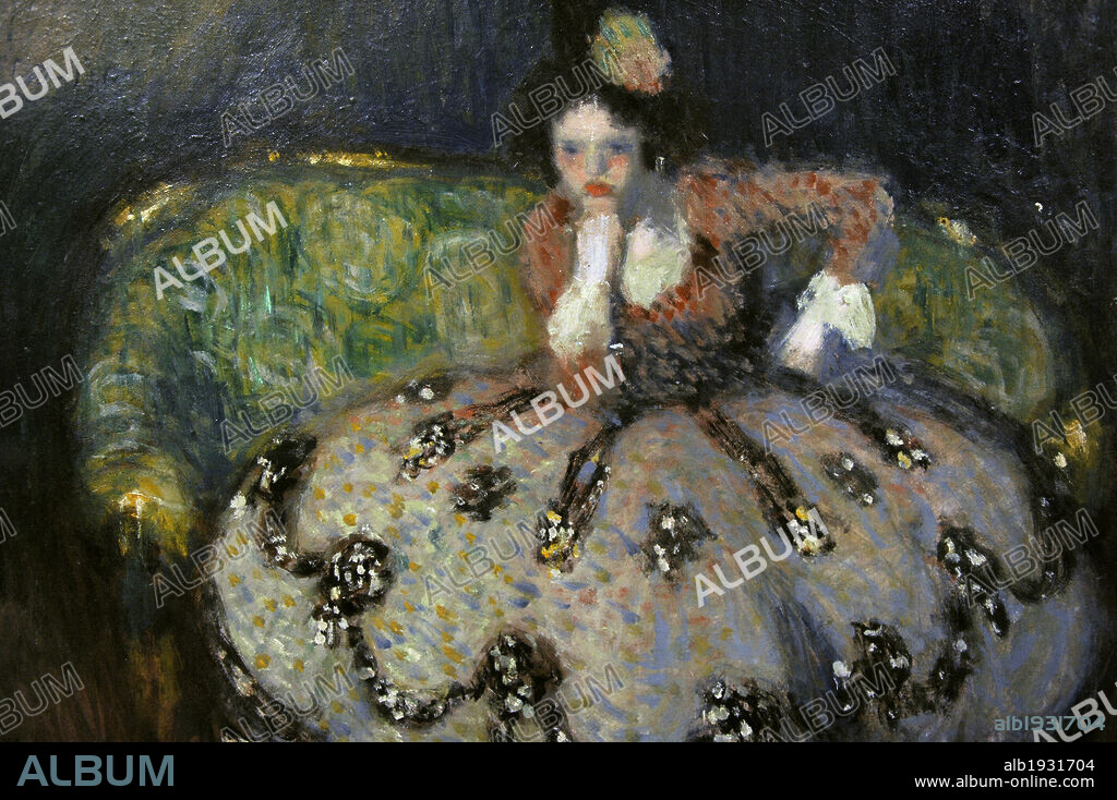 PABLO PICASSO. Pablo Ruíz Picasso (1881-1973). Spanish painter. Spanish Lady in Crinoline, 1901. Ny Carlsberg Glyptotek. Copenhagen, Denmark.