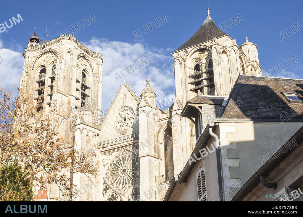 Saint Etienne cathedral in Bourges, UNESCO World Heritage Site, Cher, France, Europe.