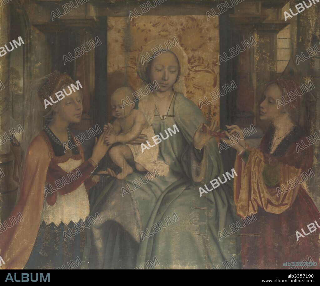QUENTIN MASSYS. The Virgin and Child with Saints Barbara and Catherine.