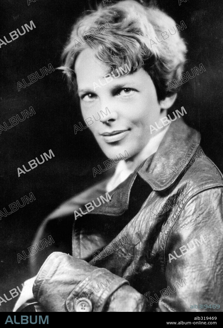 Amelia Earhart, famous female aviator, c.1932.