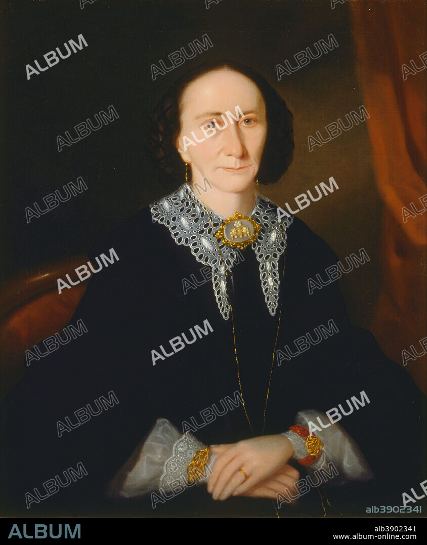 JOSEPH BACKLER. Portrait of a woman (Elizabeth Collins). Date/Period: 1861. Painting. Oil on canvas. Height: 890 mm (35.03 in); Width: 770 mm (30.31 in).