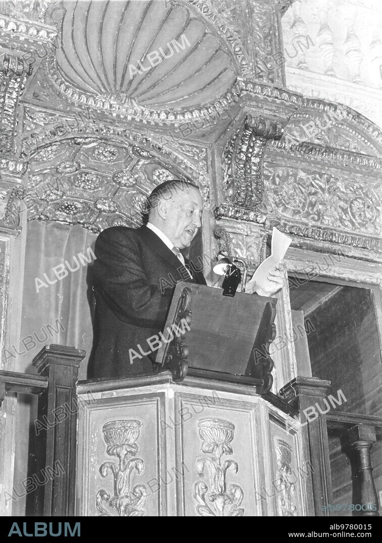 3 abril 1978. Discurso de Alejo Carpentier en el paraninfo de la Universidad de Alcalá de Henares al recibir el premio Cervantes.