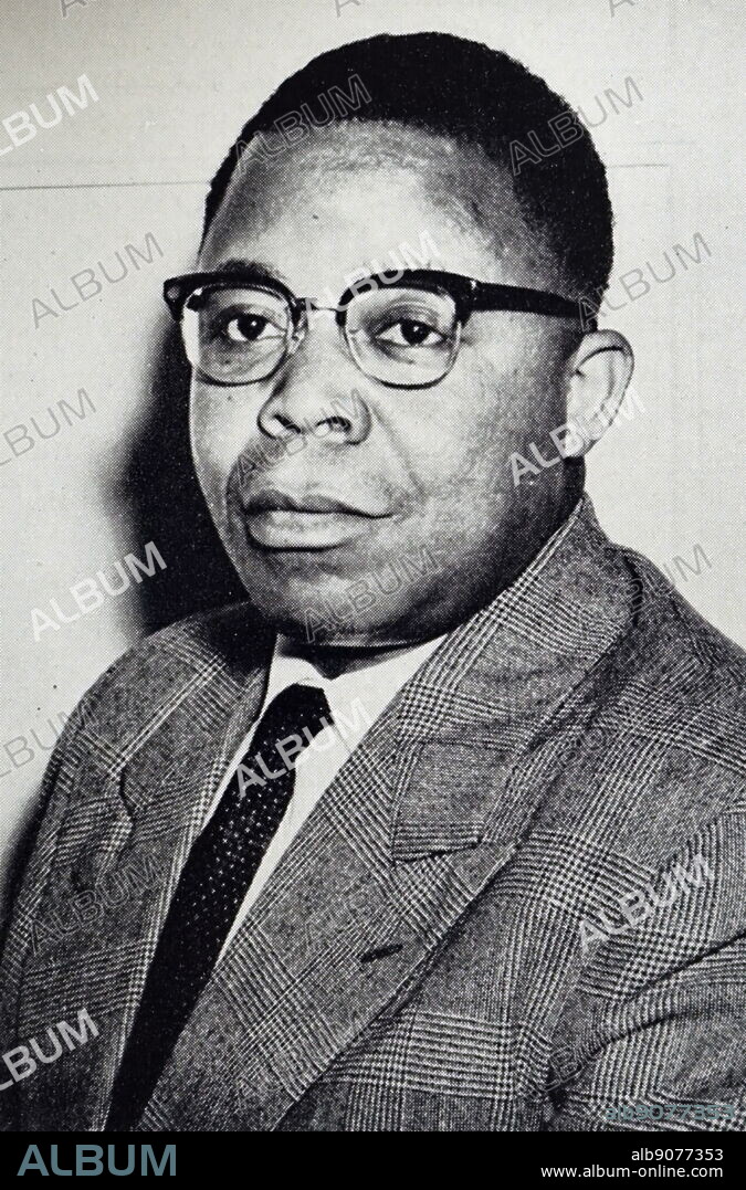 Photograph of President Joseph Kasa-Vubu (1910-1969) of the Democratic Republic of the Congo. Dated 20th Century.