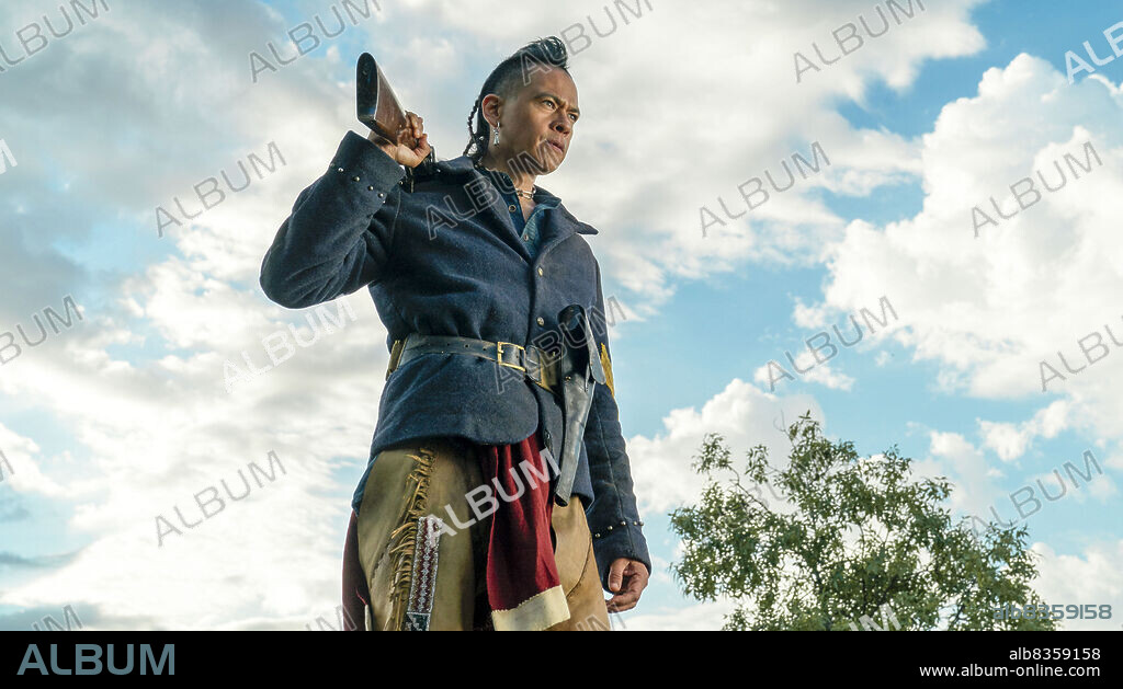 CHASKE SPENCER in THE ENGLISH, 2022, directed by HUGO BLICK. Copyright BBC.