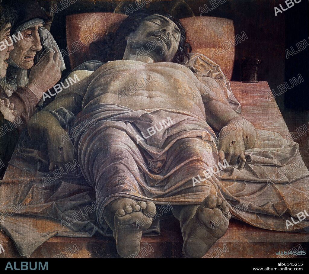 ANDREA MANTEGNA (1431-1506). CRISTO MUERTO - 1474 - RENACIMIENTO ITALIANO.