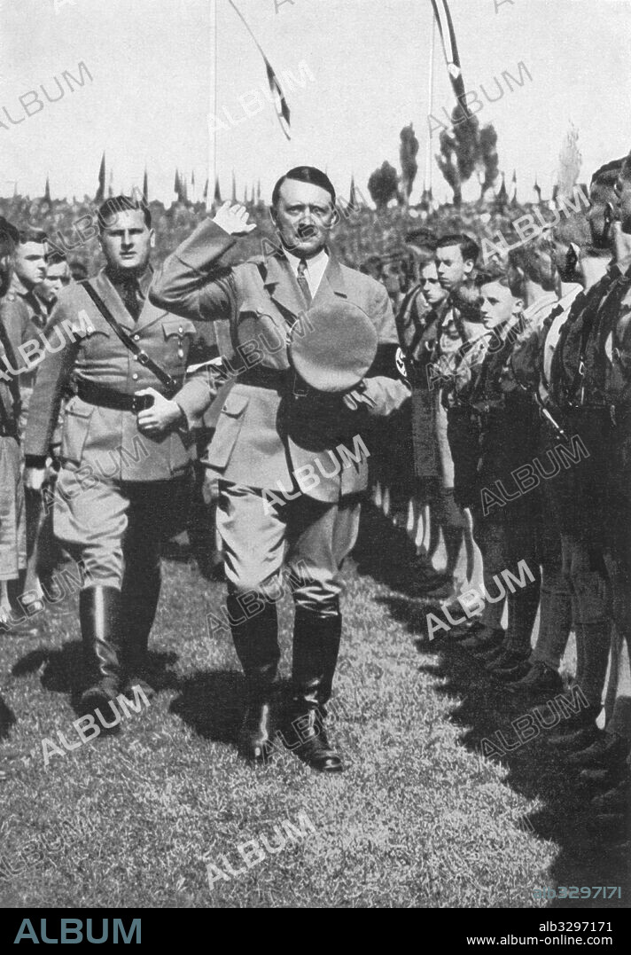 Hitler Youth at Rally of Unity and Strength in Nuremberg - 1934.