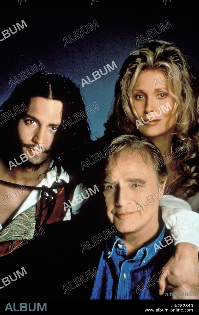 FAYE DUNAWAY, JOHNNY DEPP und MARLON BRANDO in DON JUAN DEMARCO, 1994, unter der Regie von JEREMY LEVEN. Copyright NEW LINE CINEMA.