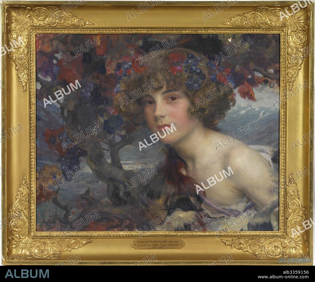 EDGAR MAXENCE. Portrait of Roger Alexandre Guy, Count Colonna-Walewski (1907-1968).