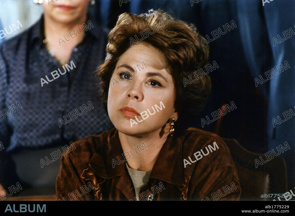 Ottavia Piccolo on stage. The Italian actress Ottavia Piccolo in a scene from the TV serial 'Il prezzo della vita', directed by Stefano Reali and broadcast by Raidue. Italy, 1995.