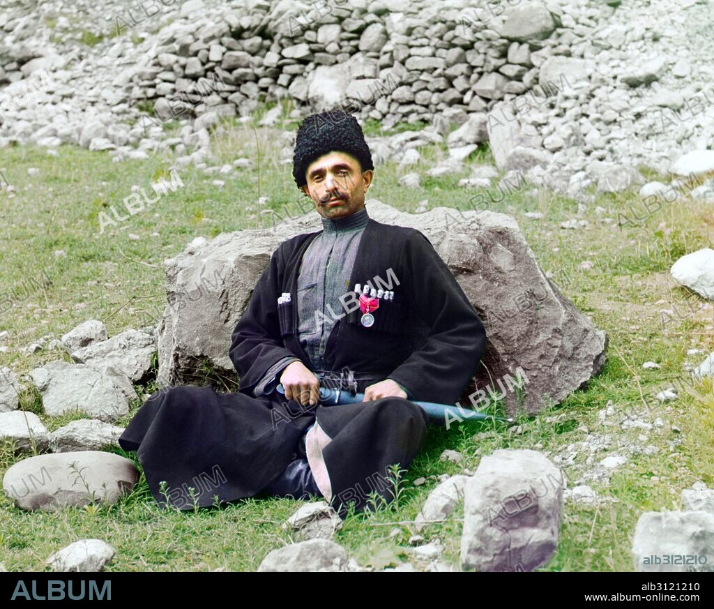 A resident of Dagestan in traditional dress (picture from the early twentieth century) 1910. The Republic of Dagestan is a federal subject of Russia, located in the North Caucasus region.