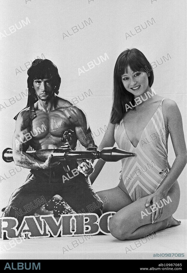Julia Nickson-Soul, American actress and co actor with Sylvester Stallone in "Rambo II", Germany around 1984.