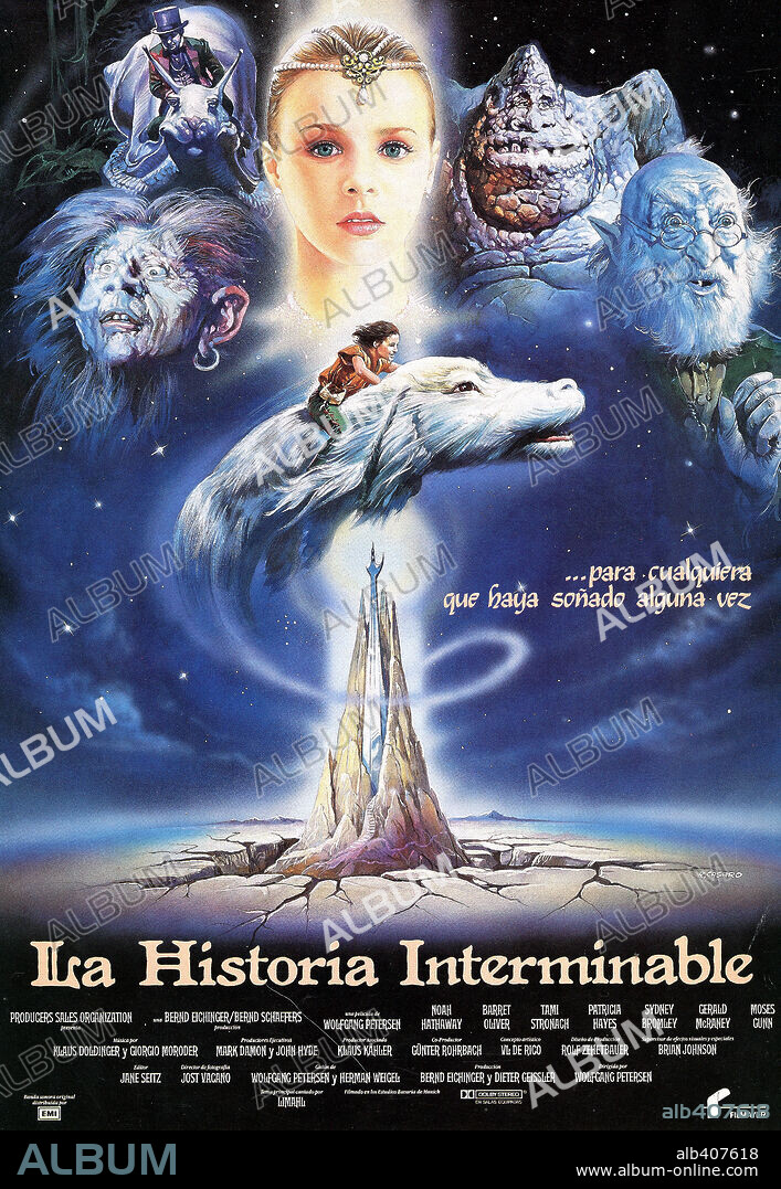 Plakat zu DIE UNENDLICHE GESCHICHTE, 1984, unter der Regie von WOLFGANG PETERSEN. Copyright NEVE CONSTANTIN-BAVARIA-WDR/WARNER BROS.