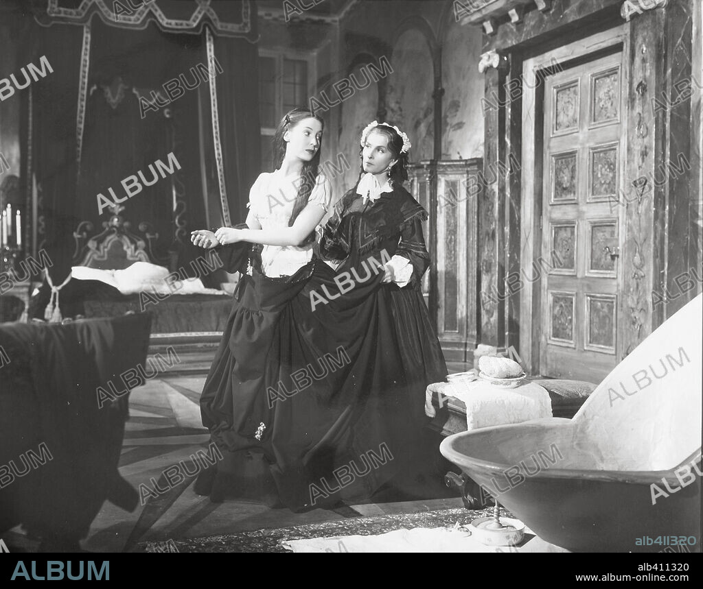 SYBILLA BINDER and VALERIE HOBSON in BLANCHE FURY, 1948, directed by MARC ALLEGRET. Copyright CINEGUILD.