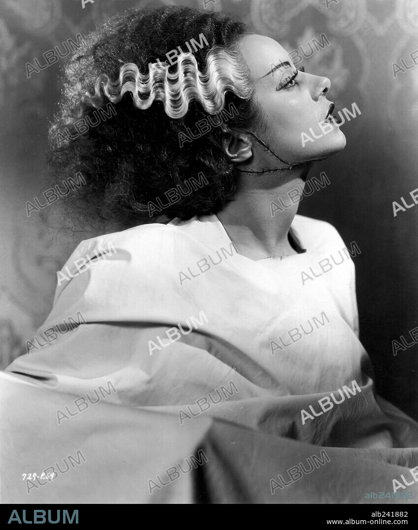 ELSA LANCHESTER en LA NOVIA DE FRANKENSTEIN, 1935 (THE BRIDE OF FRANKENSTEIN), dirigida por JAMES WHALE. Copyright UNIVERSAL PICTURES.
