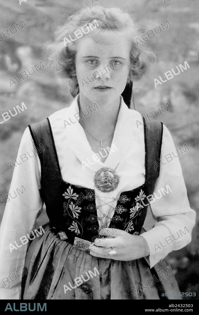 young hungarian woman wearing tradition suit, Hungary , 30's.
