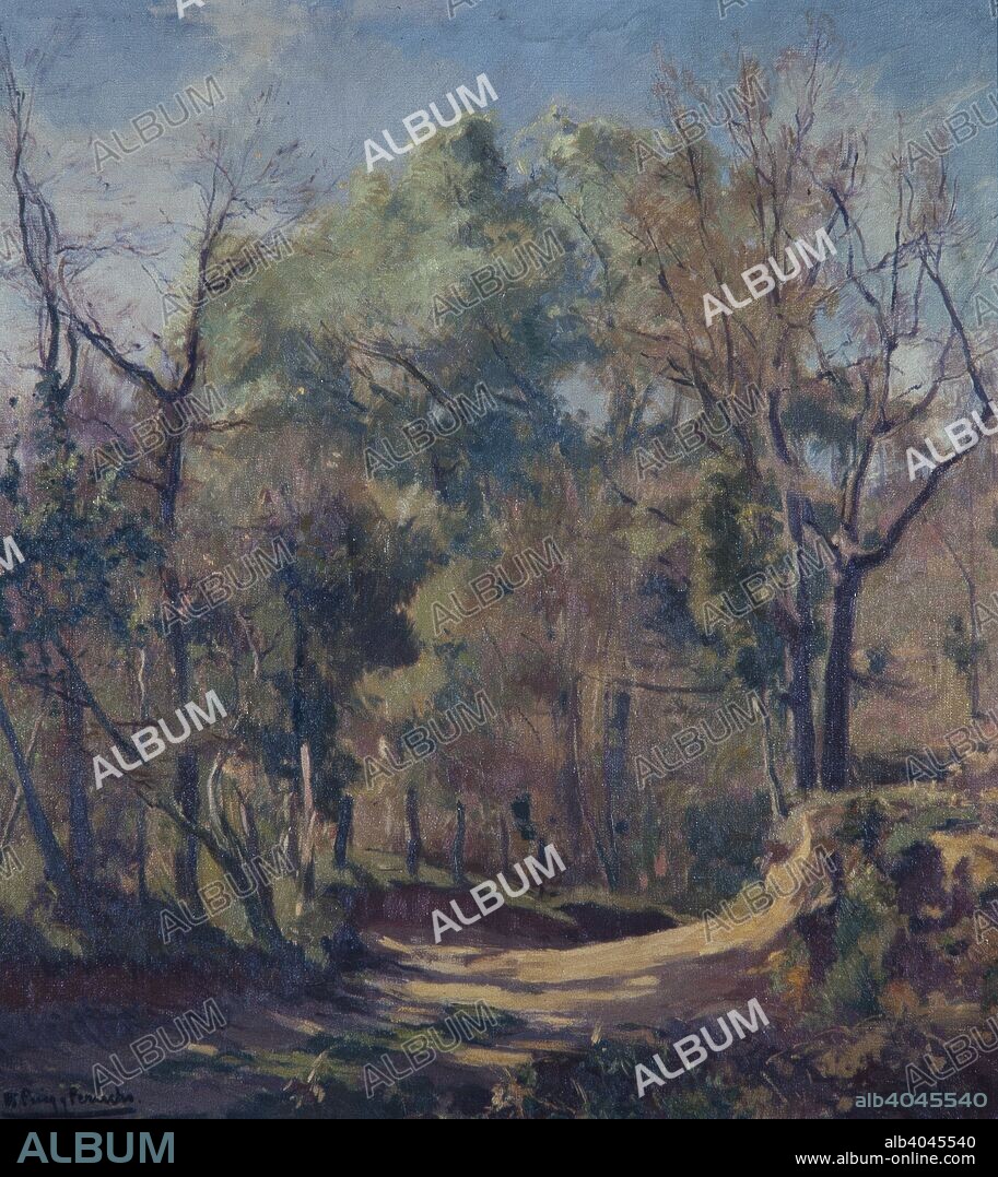 BONAVENTURA PUIG PERUCHO. Paisaje. Óleo. Colección privada.
