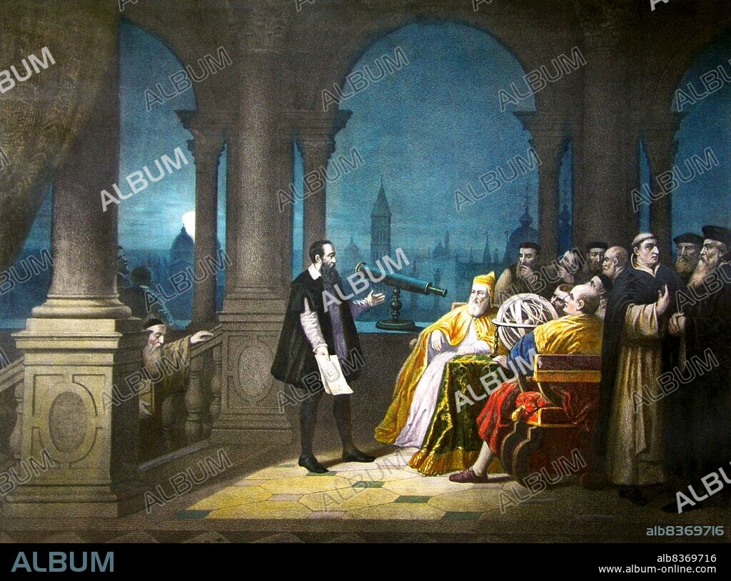 Galileo Galilei (15 Feb. 15648 Jan. 1642) was an Italian physicist, mathematician, philosopher and astronomer who played a pivotal role in establishing modern science at a time when contradiction of religion was considered heresy. It was as an astronomer that he was most controversial. Galileo developed telescopes that confirmed the phases of Venus, and the discovery of the four largest satellites of Jupiter (named the Galilean moons in his honour), as well as sunspots.<br/><br/>. In 1610, while a majority of philosophers and astronomers still subscribed to the geocentric opinion that the Earth was the centre of the universe, Galileo came out in support of Copernicus' heliocentric view that the Sun was at the center of the solar system.<br/><br/>. Galileo's opinions were met with outrage and bitter opposition, and he was denounced to the Roman Inquisition. In February 1616, although he had been cleared of any offence, the Catholic Church nevertheless condemned heliocentrism as 'false and contrary to [Christian] Scripture' and forced Galileo to renounce his scientific conclusions.<br/><br/>. However, in 1632, Galileo published 'Dialogue Concerning the Two Chief World Systems', in which he again defended heliocentrism. He was tried by the Inquisition, found 'vehemently suspect of heresy', forced to recant, and spent the rest of his life under house arrest.