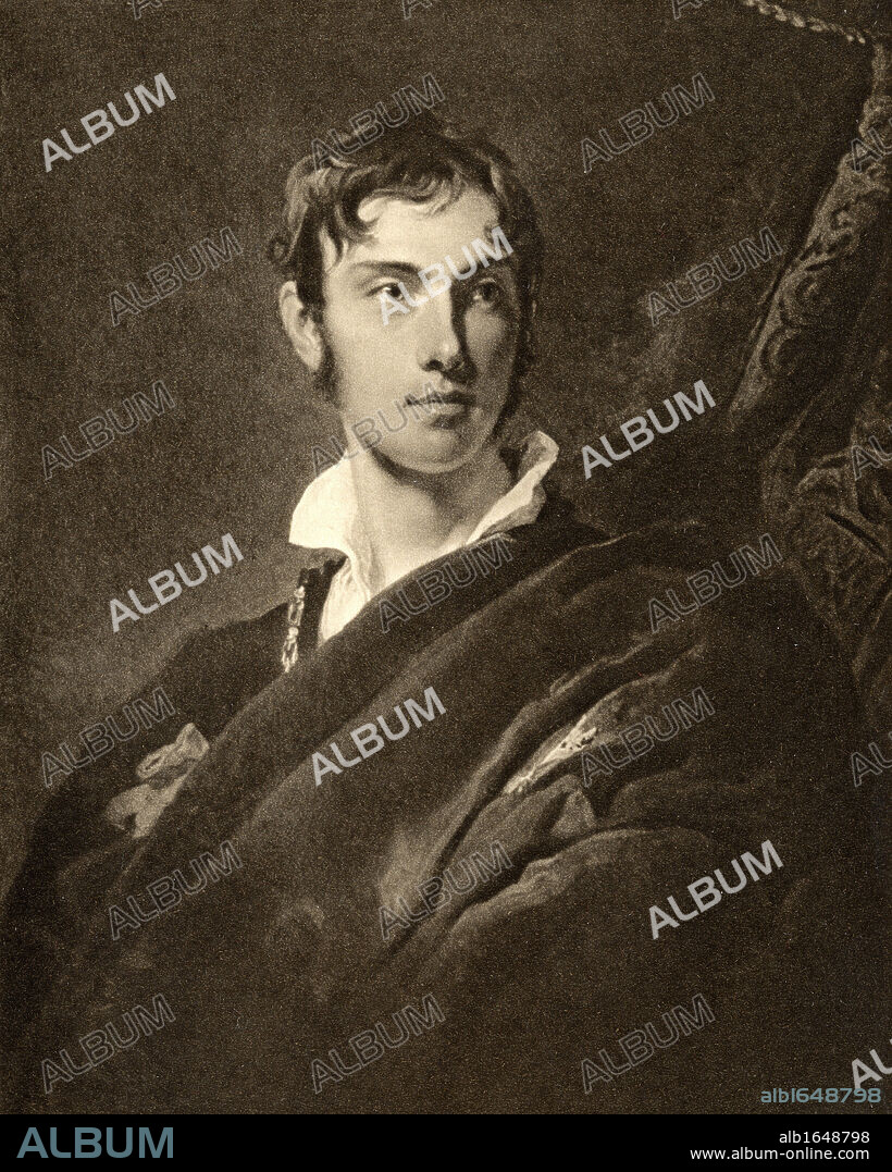 George Hamilton-Gordon 4th Earl of Aberdeen,1784-1860. English Tory/Peelite politician and Prime Minister of England 1852-1855. After Sir T. Lawrence. From the book 'The Letters of Queen Victoria 1854-1861 Vol III' published 1907.