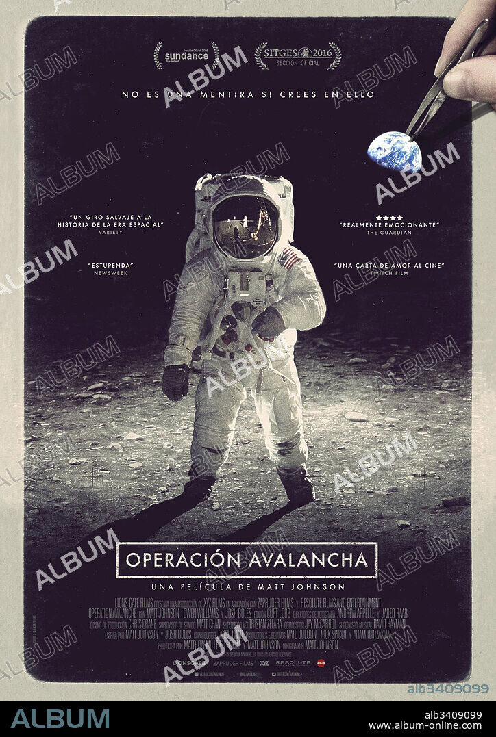 Poster of OPERATION AVALANCHE, 2016, directed by MATT JOHNSON. Copyright XYZ FILMS/RESOLUTE FILMS AND ENT/ZAPRUDER FILMS.