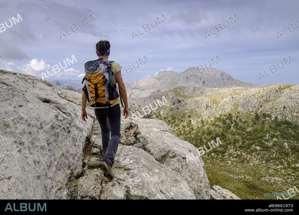 Puig Major, punto más elevado de la isla de Mallorca ,1445 metros de altitud , Sierra de Tramuntana, municipio de Escorca, Mallorca, balearic islands, spain, europe.