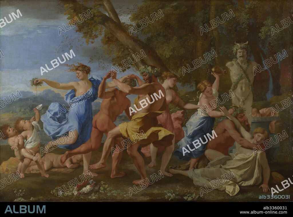 NICOLAS POUSSIN. A Bacchanalian Revel before a Herm.