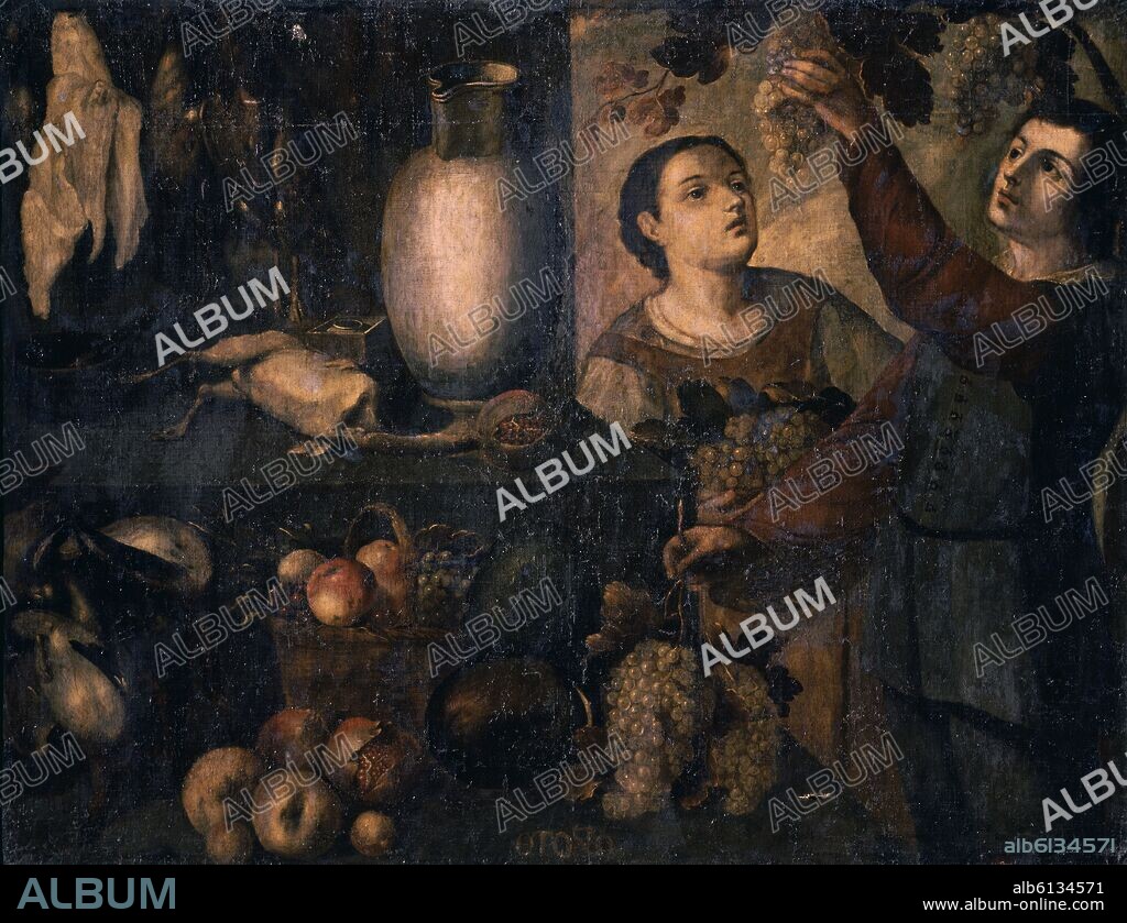 GREGORIO VASQUEZ DE ARCE Y CEBALLOS (1638-1711). EL OTOÑO- PINTURA COLONIAL-SIGLO XVII.