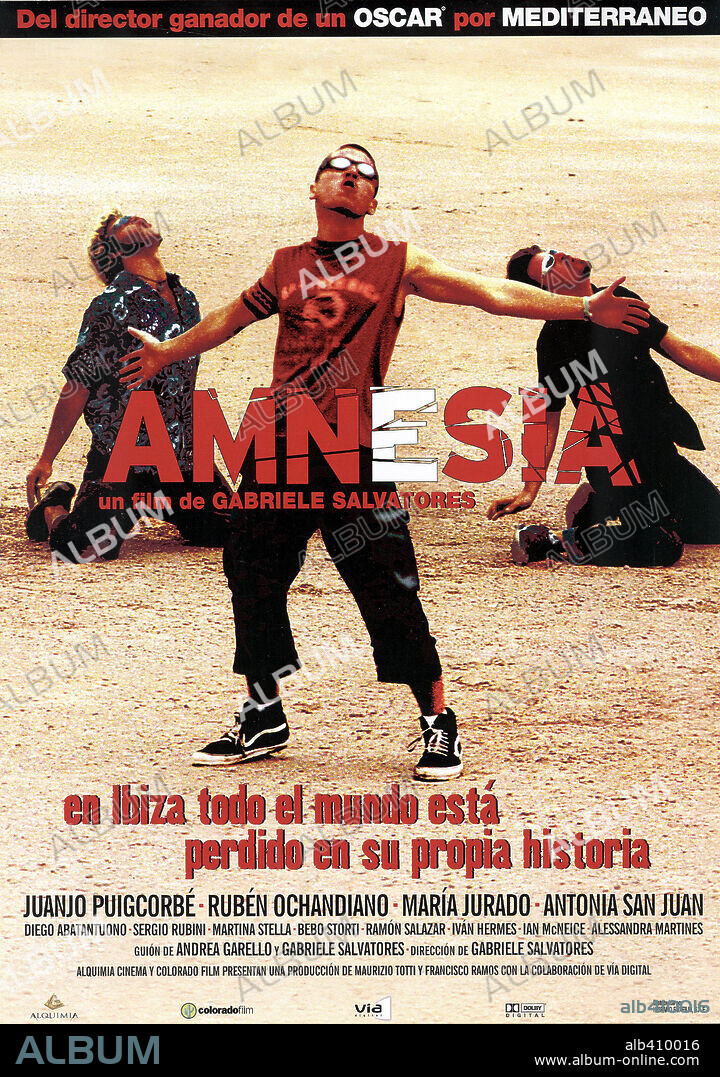 Poster of AMNESIA, 2002, directed by GABRIELE SALVATORES. Copyright COLORADO FILM PRODUCTION/ALQUIMIA CINEMA.
