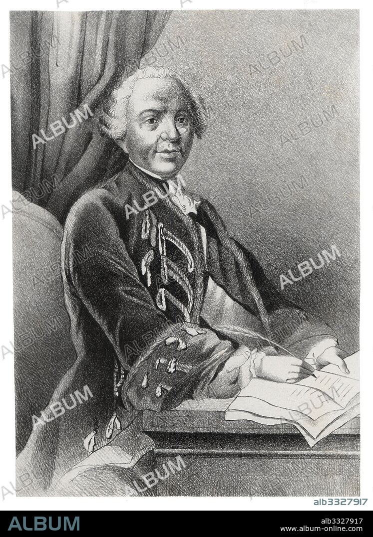 Étienne François de Choiseul (1719-1785), conde de Stainville y duque de Choiseul, embajador y secretario de estado del rey de Francia Luis XV. Grabado de 1880.
