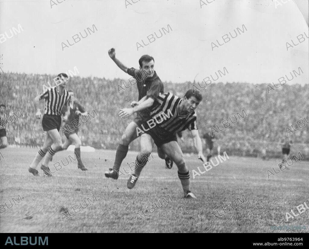 1960. El futbolista Jesús María Pereda.