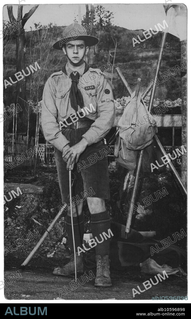 Catalunya. Jefe Boy scout. Años 1930.
