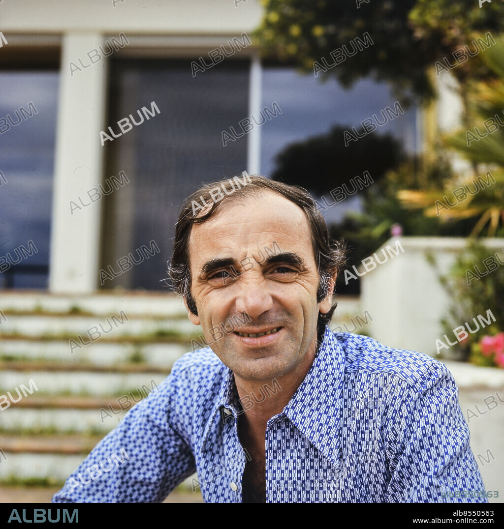 CANNES 1973. French singer Charles Aznavour 1973 in Cannes, France.. Photo: Kary Lasch / TT News Agency / Code 4520.