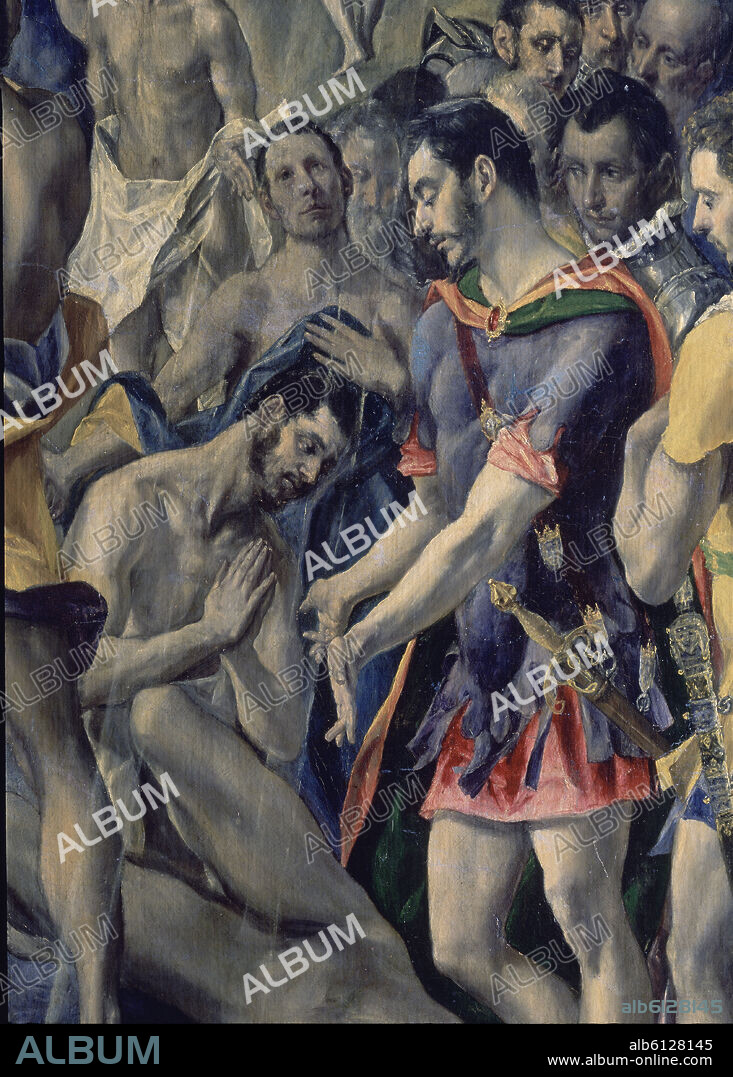 EL GRECO. 'The Martyrdom of Saint Maurice' (detail), 1580-1582, Oil on canvas.