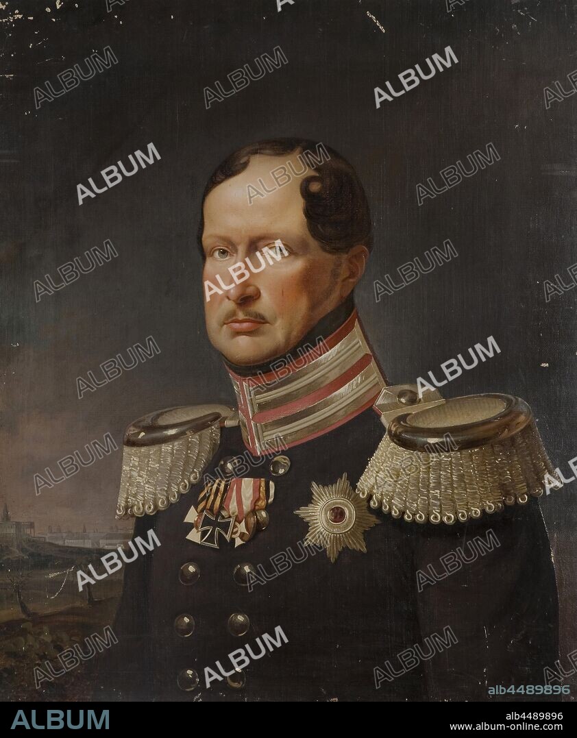 Anonymous, Unknown author, After Franz Krüger, King Frederick William III Prussia, Fredrik William III, 1770-1840, King of Prussia, painting, portrait, Frederick William III of Prussia, oil, Height, 76 cm (29.9, inch), Width, 64 cm (25.1 inches).