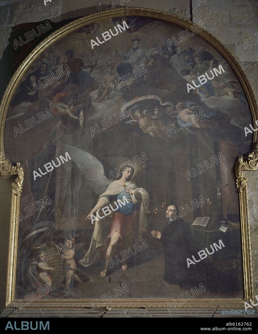 ANTONIO ALVAREZ TORRADO (1734-1806). CAPILLA DE SAN AGUSTIN - APARICION DEL ARCANGEL SAN RAFAEL AL VENERABLE ROELAS - 1788.