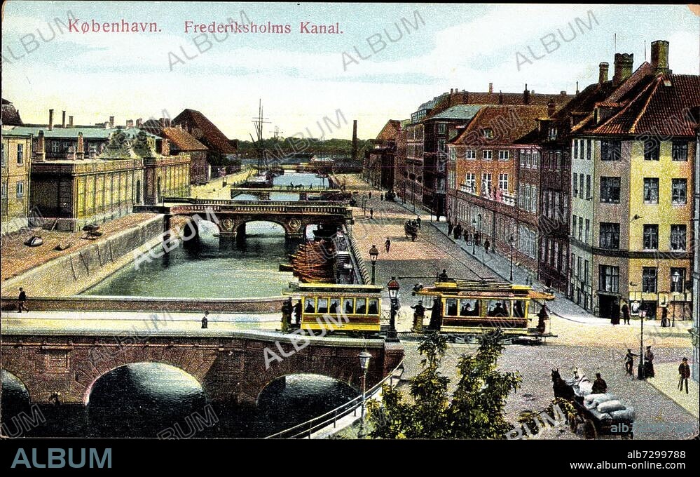 København Kopenhagen Dänemark, Frederiksholms Kanal, Straßenbahn.