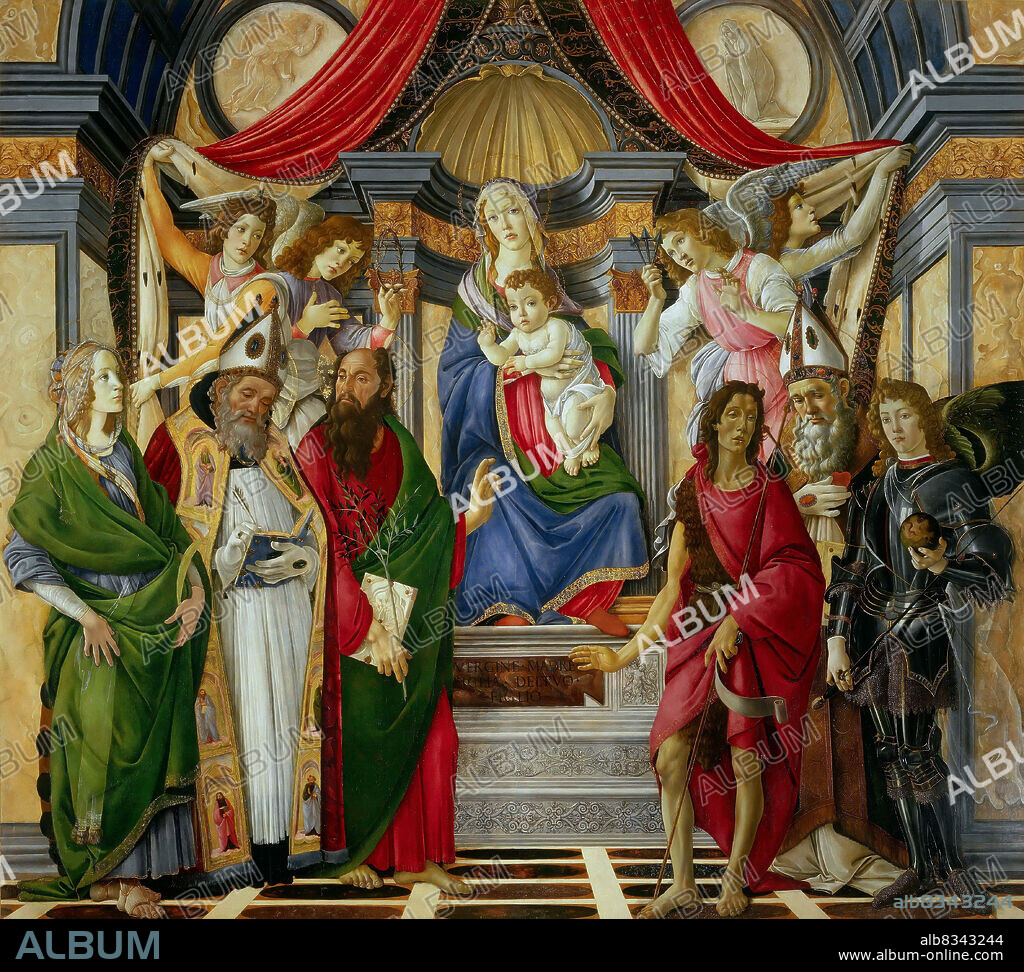 SANDRO BOTTICELLI. The St Barnabas Altarpiece (Pala di San Barnaba).
