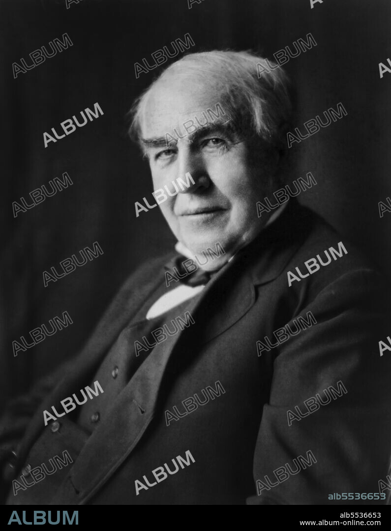 Thomas Alva Edison (1847-1931), American Inventor, half-length Portrait, Louis Bachrach, Bachrach Studios, 1922.